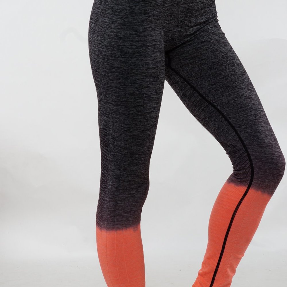 Ombre Yoga leggings seamless mid waistband - Picture 3 of 5